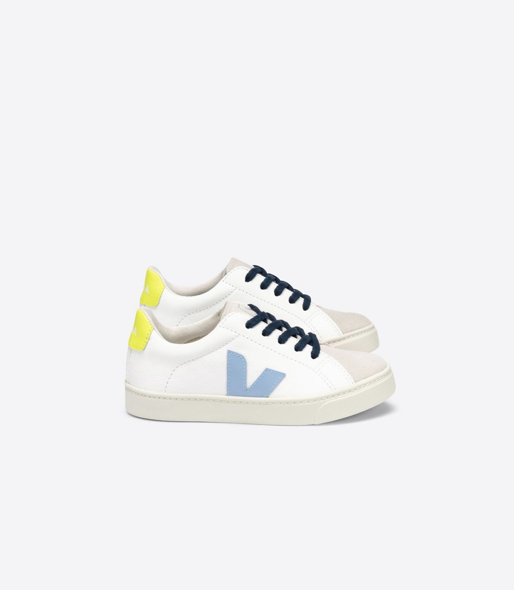 Veja Trainers Kids White - Esplar Lace Chromefree - XBZW-68539